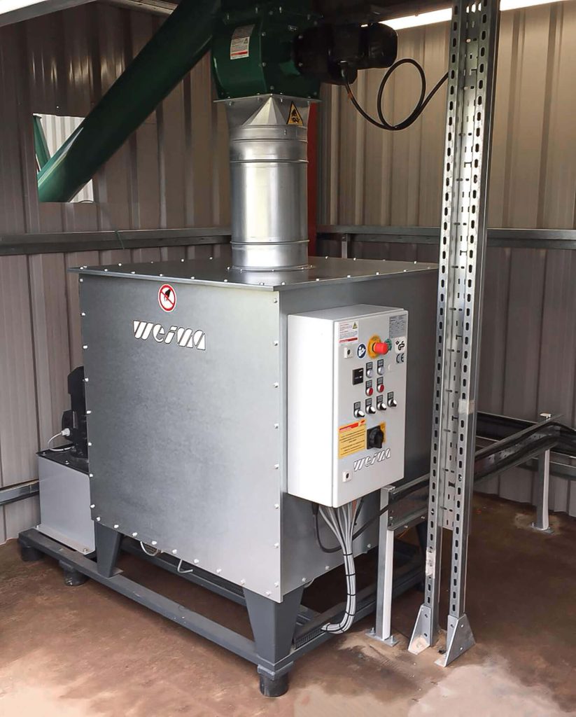 Die WEIMA C 140 Brikettierpresse für eine CO2-negative Produktion