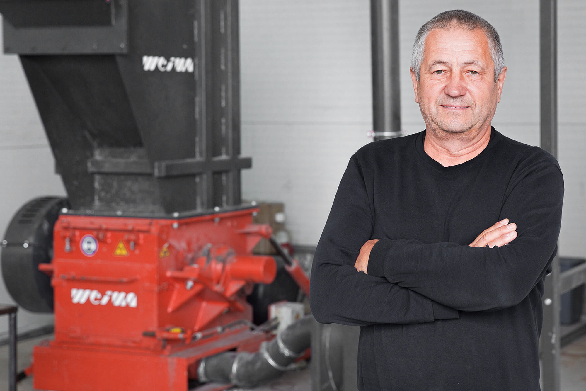 Superbon Recycling Rumänien mit WEIMA WSM Granulator