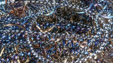 Steel shavings before shredding