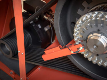 Close-up of the high-torque drive from Baumüller