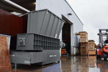 a WEIMA woodwolf crusher at a customers company